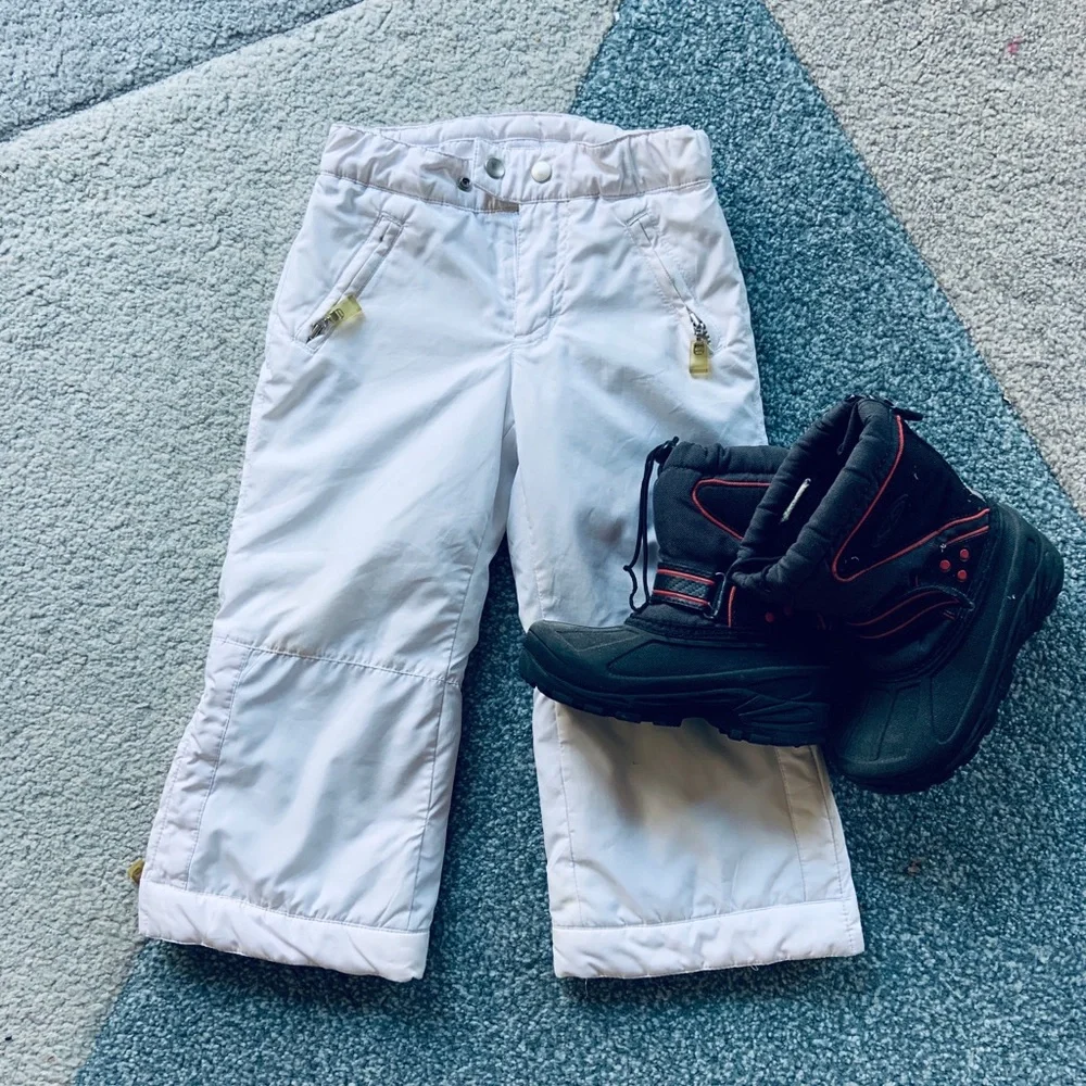 GAP White Kids Snow Pants
